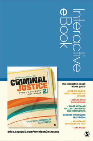 Cover of Introduction to Criminal Justice: Systems, Diversity, and Change Student Version