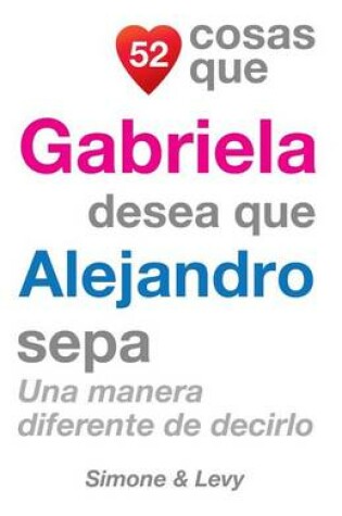 Cover of 52 Cosas Que Gabriela Desea Que Alejandro Sepa
