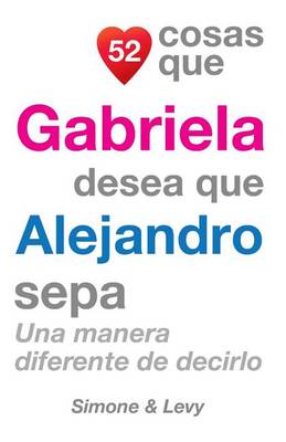 Cover of 52 Cosas Que Gabriela Desea Que Alejandro Sepa