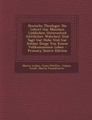 Book cover for Deutsche Theologie