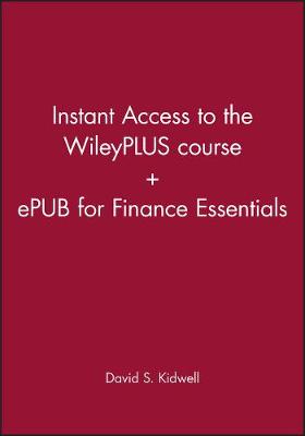 Book cover for Finance Essentials, 1e Instant Access to the Wileyplus Course + Epub