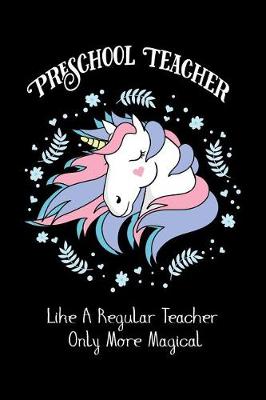 Book cover for Magical Unicorn Teacher Journal