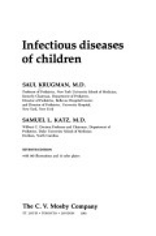 Cover of Infectious Diseases of Children