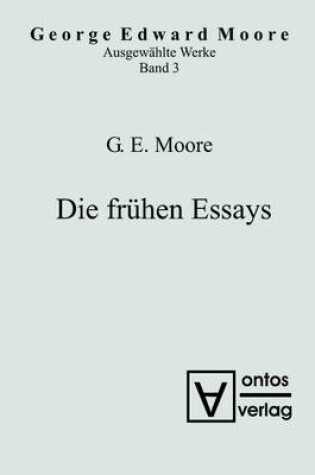 Cover of Die Fruhen Essays