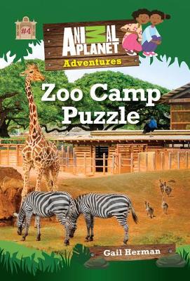 Book cover for Zoo Camp Puzzle (Animal Planet Adventures Chapter Book #4)