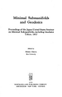 Book cover for Minimal Submanifolds and Geodesics