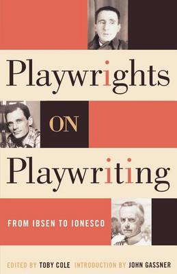 Book cover for Playwrights on Playwriting