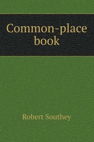 Cover of Common-place book