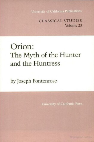 Cover of Orion