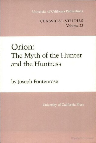 Cover of Orion