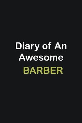 Book cover for Diary of an awesome Barber