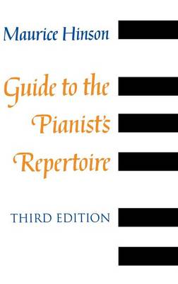 Book cover for Guide to the Pianist's Repertoire, third edition