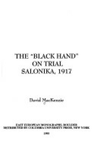 Cover of "Black Hand" on Trial