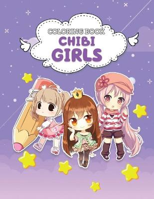 Book cover for Chibi Girl Coloring Book