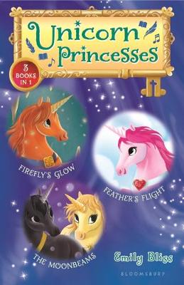 Cover of Unicorn Princesses Bind-Up Books 7-9: Firefly's Glow, Feather's Flight, and the Moonbeams