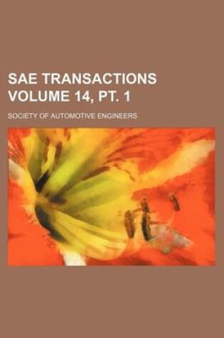 Cover of Sae Transactions Volume 14, PT. 1