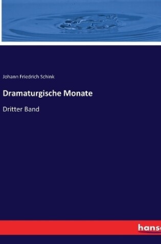 Cover of Dramaturgische Monate