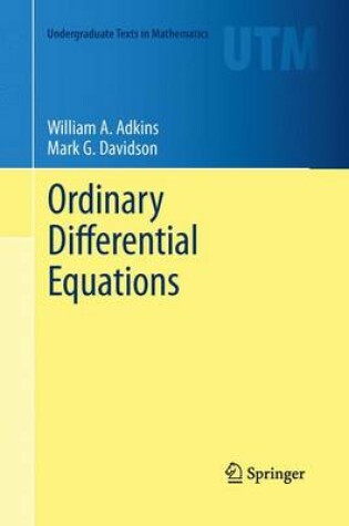 Cover of Ordinary Differential Equations