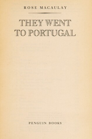 Cover of They Went to Portugal