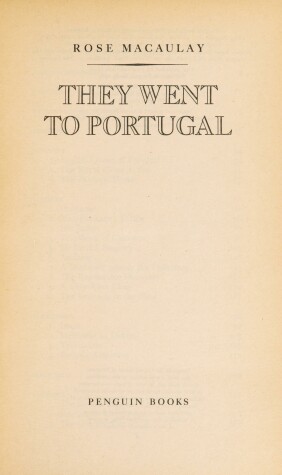 Book cover for They Went to Portugal