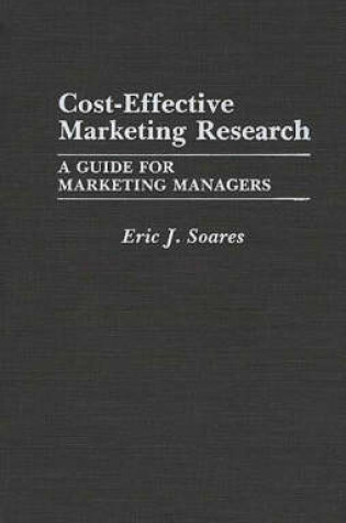 Cover of Cost-Effective Marketing Research