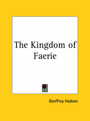 Book cover for Kingdom of Faerie (1924)