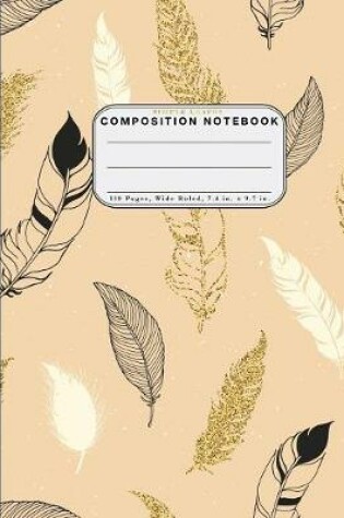 Cover of Wide Ruled Composition Notebook Simple Leaves