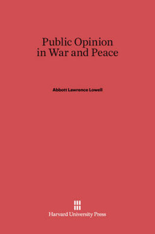 Cover of Public Opinion in War and Peace