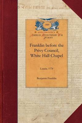 Book cover for Franklin Before the Privy Council, White