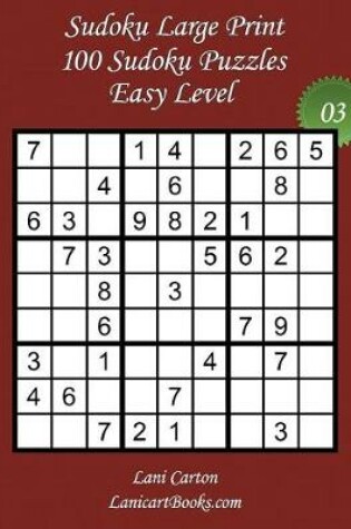 Cover of Sudoku Large Print - Easy Level - N°3