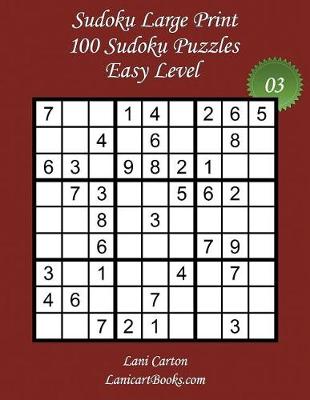 Book cover for Sudoku Large Print - Easy Level - N°3