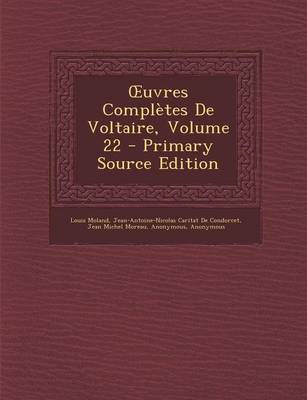 Book cover for Uvres Completes de Voltaire, Volume 22