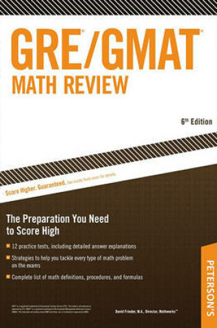 Cover of Arco GRE/GMAT Math Review