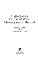 Book cover for High-Quality Industrial Water Management Manual