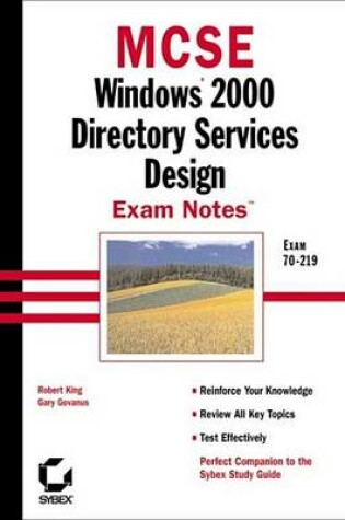 Cover of MCSE Windows 2000 Directory Services Design Exam Notes