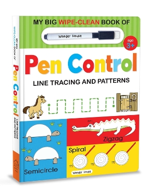 Book cover for My Big Wipe and Clean Book of Pen Control for Kids Line Tracing and Patterns