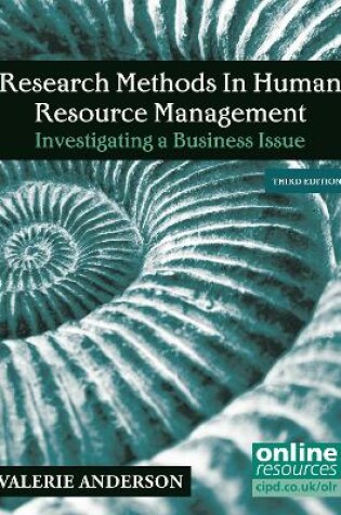 Cover of Research Methods in Human Resource Management : Investigating a Business Issue