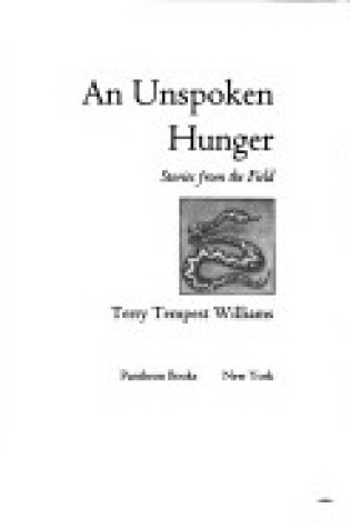 Cover of An Unspoken Hunger