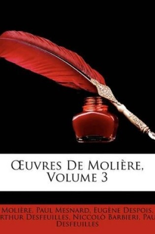 Cover of OEuvres De Molière, Volume 3