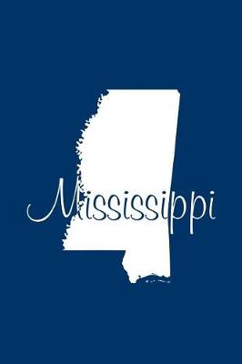 Book cover for Mississippi - Navy Blue Lined Notebook with Margins