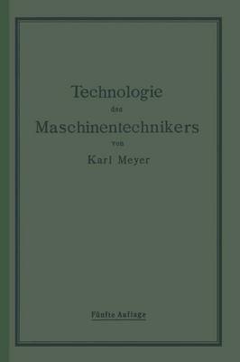 Book cover for Die Technologie Des Maschinentechnikers