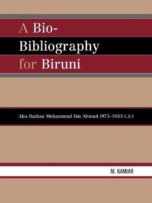 Cover of A Bio-Bibliography For Biruni