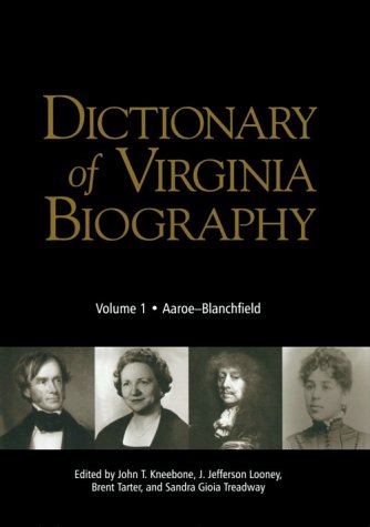 Book cover for Dictionary of Virginia Biography