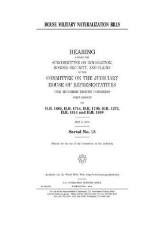 Cover of House military naturalization bills
