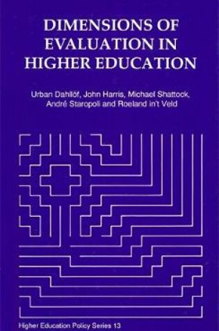 Cover of Dimensions of Evaluation in Higher Education