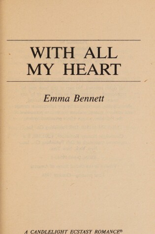 Cover of With All My Heart