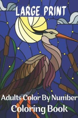 Cover of Large Print Adults Color By Number Coloring Book