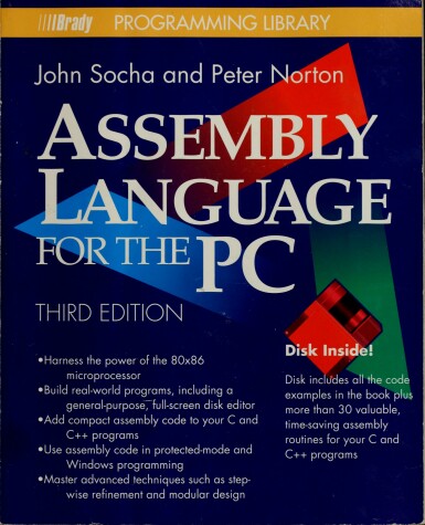 Book cover for Peter Norton's Assembly Language for the IBM PC