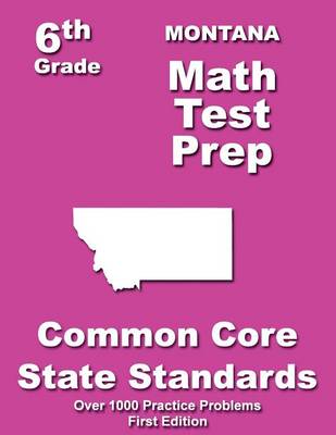 Book cover for Montana 6th Grade Math Test Prep