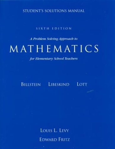 Book cover for Students Solutions Manual to a Problem Solving Approach to Maths